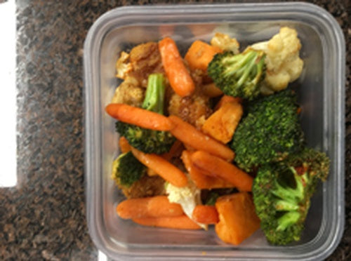 Chicken Strips with mixed vegetables